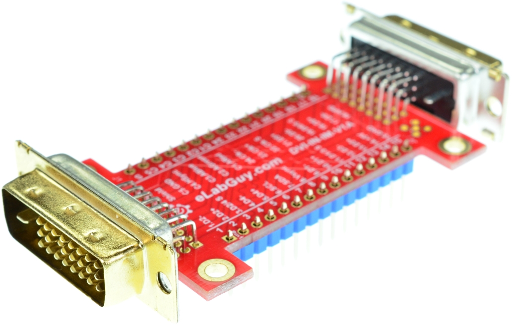 DVI-I Dual Link Female connector Breakout Board